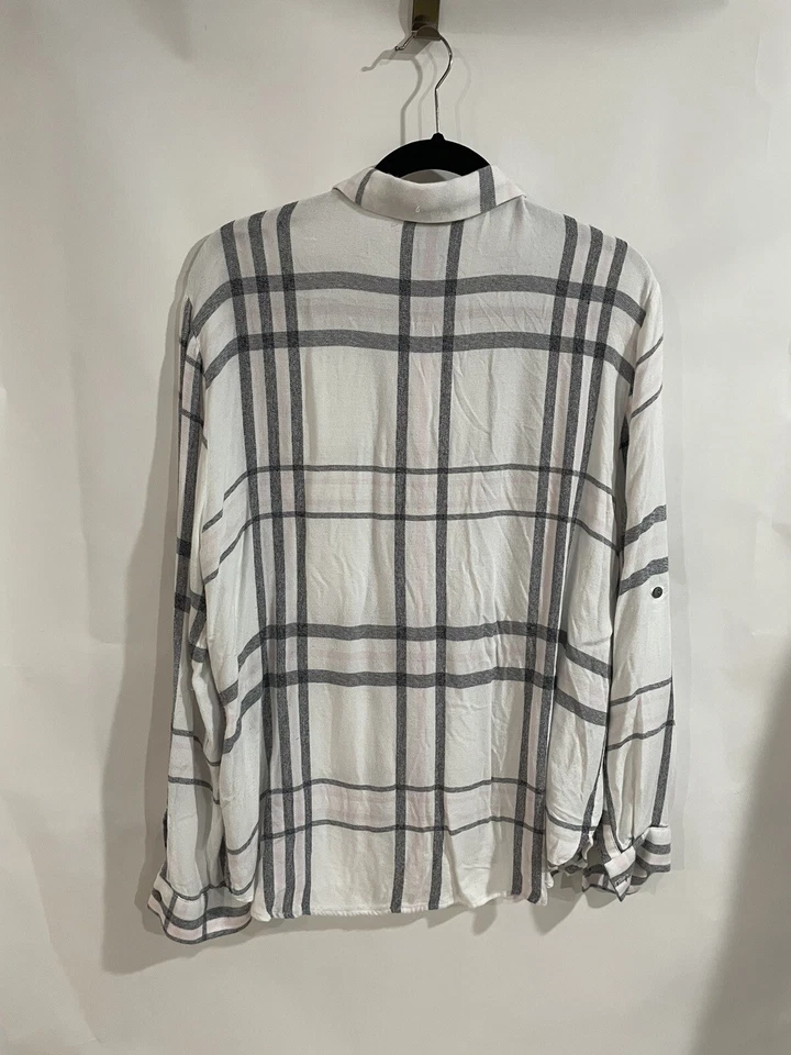 Camisa Chelsea & Theodore para mujer a cuadros multicolor talla XL Foto 2 de 4