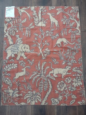 Brunschwig & Fils French Fabric Tiger Lily Print Textile Linen Blend France NWT