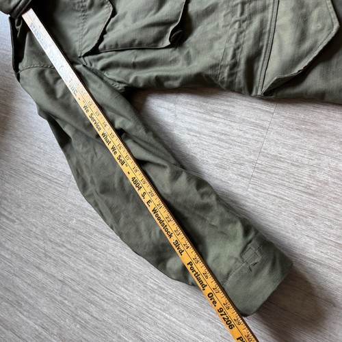 Vintage 80s Alpha Industries M-65 Field Jacket OG-107 Cold Weather Army Coat M - Picture 7 of 8