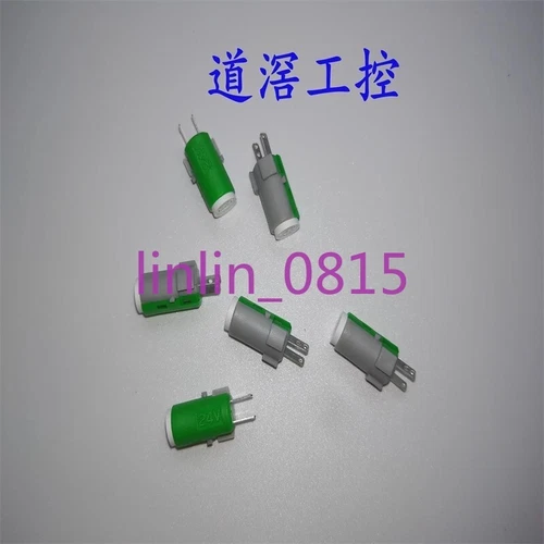 1Pcs New push-button switch LED light Omron A16-24DSG