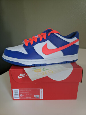 size 7.5 Women = 6 Youth nike dunk low black white panda dunks 6y 7.5w jordans