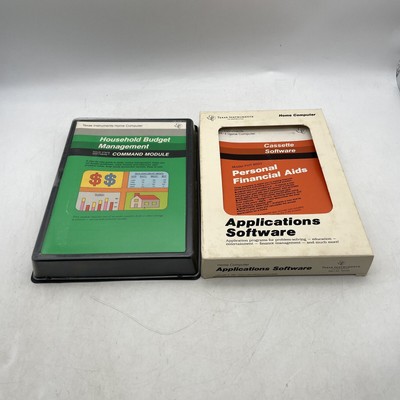 Household Budget Management & Personal Financial Aids TI 99/4A Computer Boxed