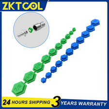 21pcs Magnetic Socket Inserts Tool Set SAE and Metric Sets 8-19mm & 5/16"-7/8"