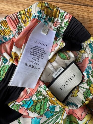 GUCCI 165904 Seidenhose mit Blumendruck Size: XXS NEU - Bild 8 von 11