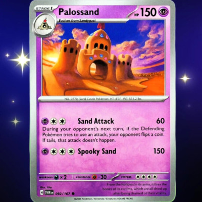 Palossand - Common - Pokemon TCG Scarlet & Violet Twilight Masquerade #092/167
