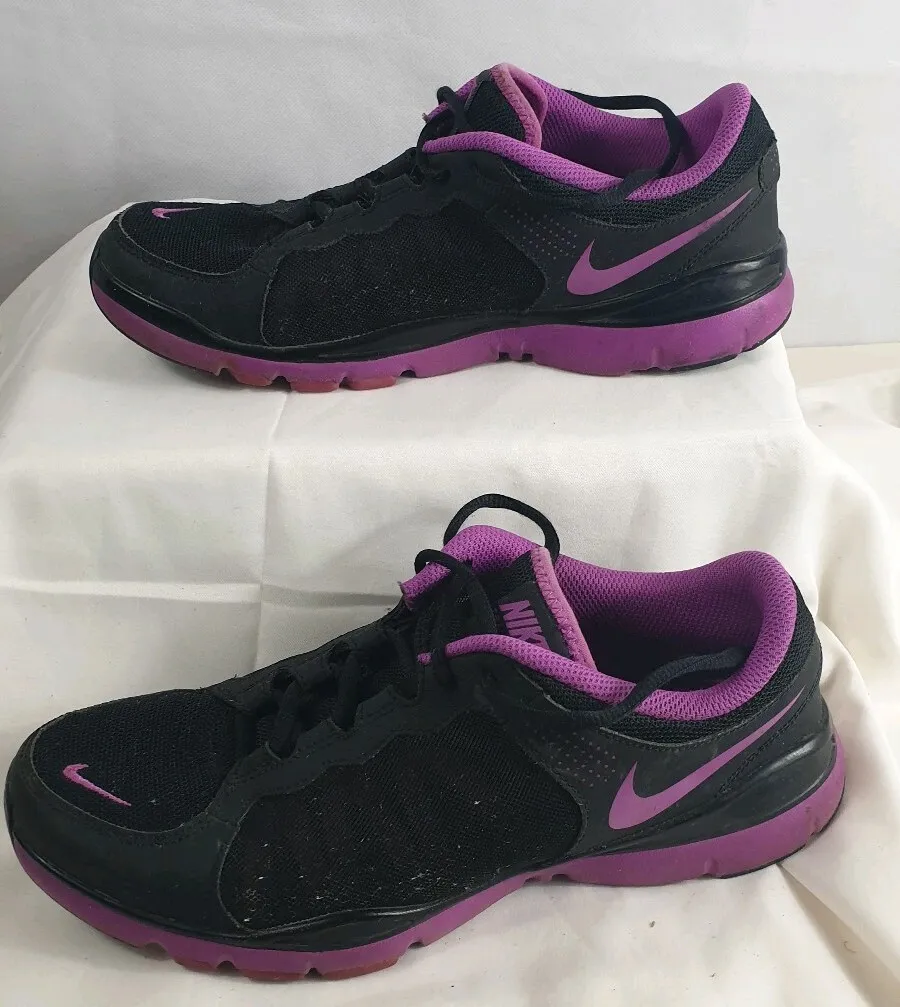 repentinamente ordenar combinar NIKE 511322-002 Black/Neon Purple Running Shoes Womens 10 M Sneaker  Training | eBay