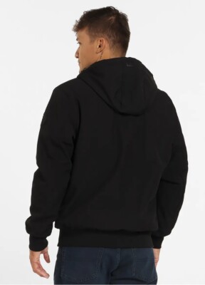 Men's Winter Jacket PitBull MIDWAY HOODED JACKET Black Pit Bull