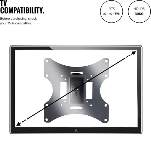 TV Wall Bracket Mount for TCL 40RS550K 40" Smart Full HD HDR LED TV - Picture 5 of 5