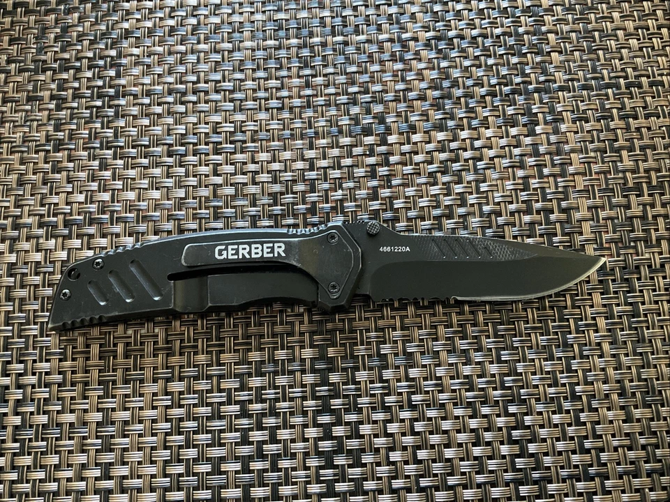 Gerber Swagger Folding Pocket Knife - Black Serrated Blade - Image 2 of 3