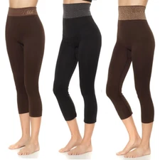 Rhonda Shear Ahh Seamless Foldover Capri Leggings 185784-561774-J