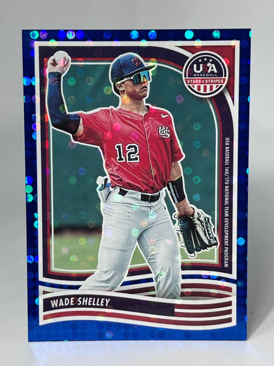 シェリーページ 2024 Panini USA Stars & Stripes WADE SHELLEY #187 Blue Parallel