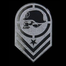 Metal Mulisha Logo Metal Decal Sticker Chrome Silver 