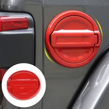 Red Door Fuel Tank Gas Cap Cover Trim For Jeep Wrangler JL JLU 2018+ Accessories