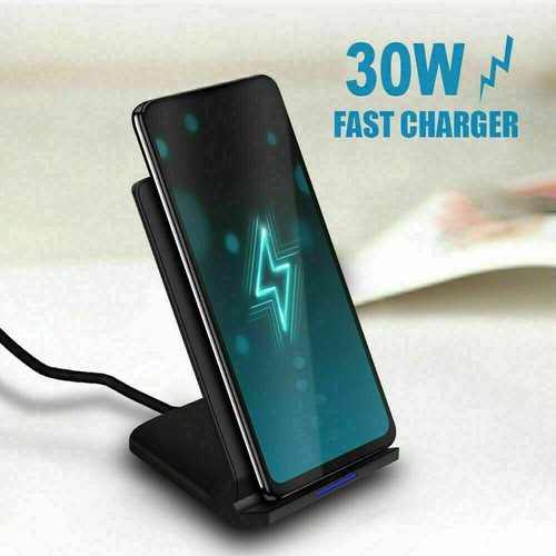 30W Fast Wireless Charger Stand Dock For Apple iPhone 15 14 13 12 Samsung S23+ - Picture 8 of 16