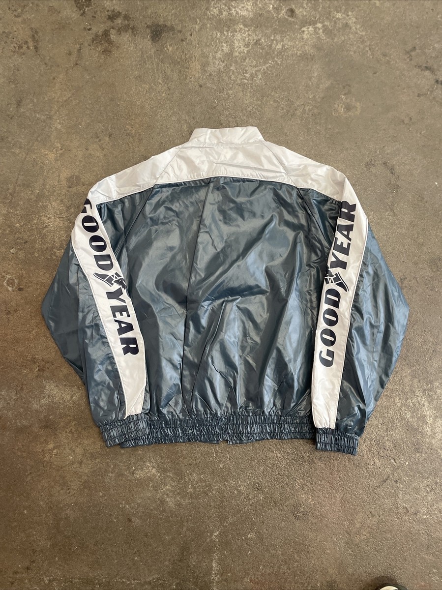 VINTAGE 80s/90s Goodyear Racing Full Zip Jacket - MEDIUM