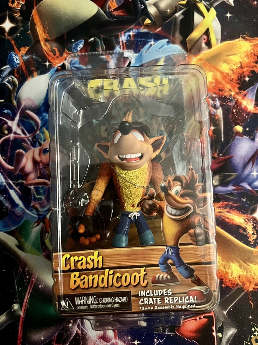 NECA Crash Bandicoot 7” Scale Action Figure Basic Crash With Crate