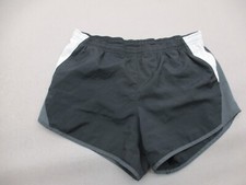 NIKE DRI-FIT Size XS Womens Black Stretch Drawstring Lined Running Shorts 223
