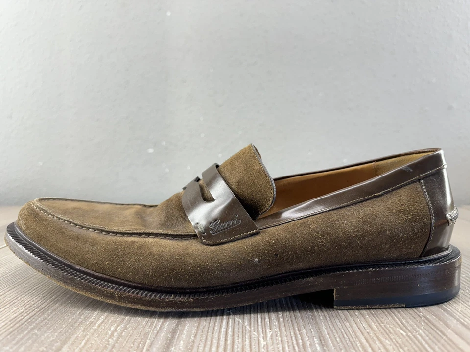 Gucci SINGLE LEFT Leg Men’s Brown Suede Dress Shoe Size 9.5M Amputee 202708