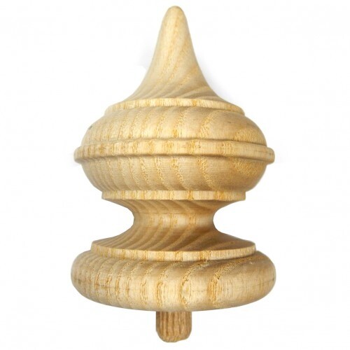 Long Case Wooden Clock Finial Longcase Ornament Decoration 65x 42mm