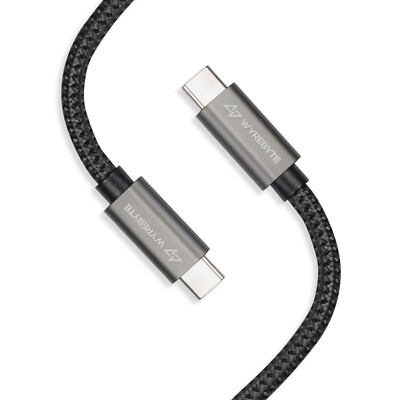 WyreByte | USB-C to USB-C 3.2 | 100W PD | 20 Gbps Data | 4K Video | USB-C Cable