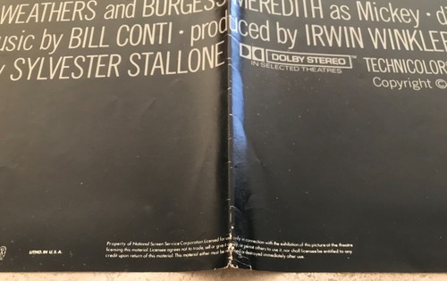 Rocky 3 Movie Poster 27" x 41" (1982) Original One Sheet Sylvester Stallone VTG - Picture 8 of 11