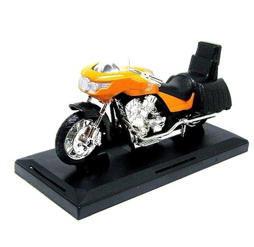 TOURING BIKE ,ORANGE MOTORMAX 1:18 DIECAST MOTORCYCLE COLLECTOR'S MODEL, NEW - Picture 5 of 12