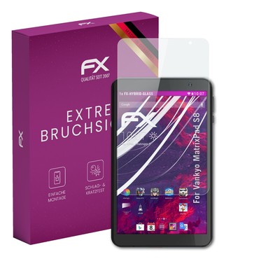 atFoliX Glasfolie für Vankyo MatrixPad S8 Displayfolie 9H Schutzpanzer