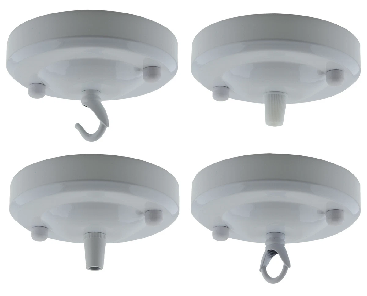 White metal ceiling sale rose