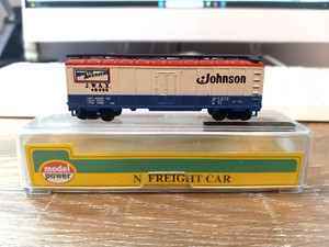 MODEL POWER , N SCALE. 40' REEFER. JOHNSON WAX. FREE SHIPPING