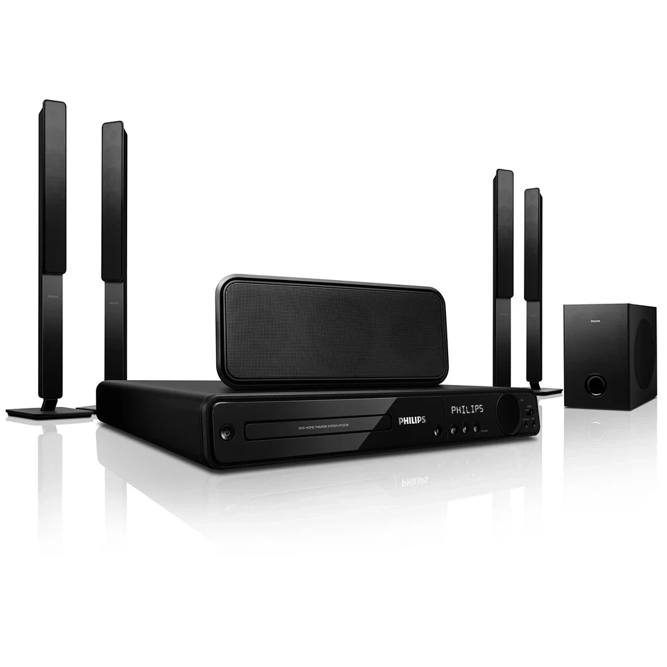 Philips DVD Home Theater System HTS3373 1000W mit Radio FM. Brandneu. Verpackt - Bild 2 von 4