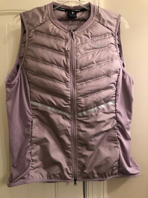 Womens Nike Aeroloft Running Vest 799849-532 Lilac Sz L