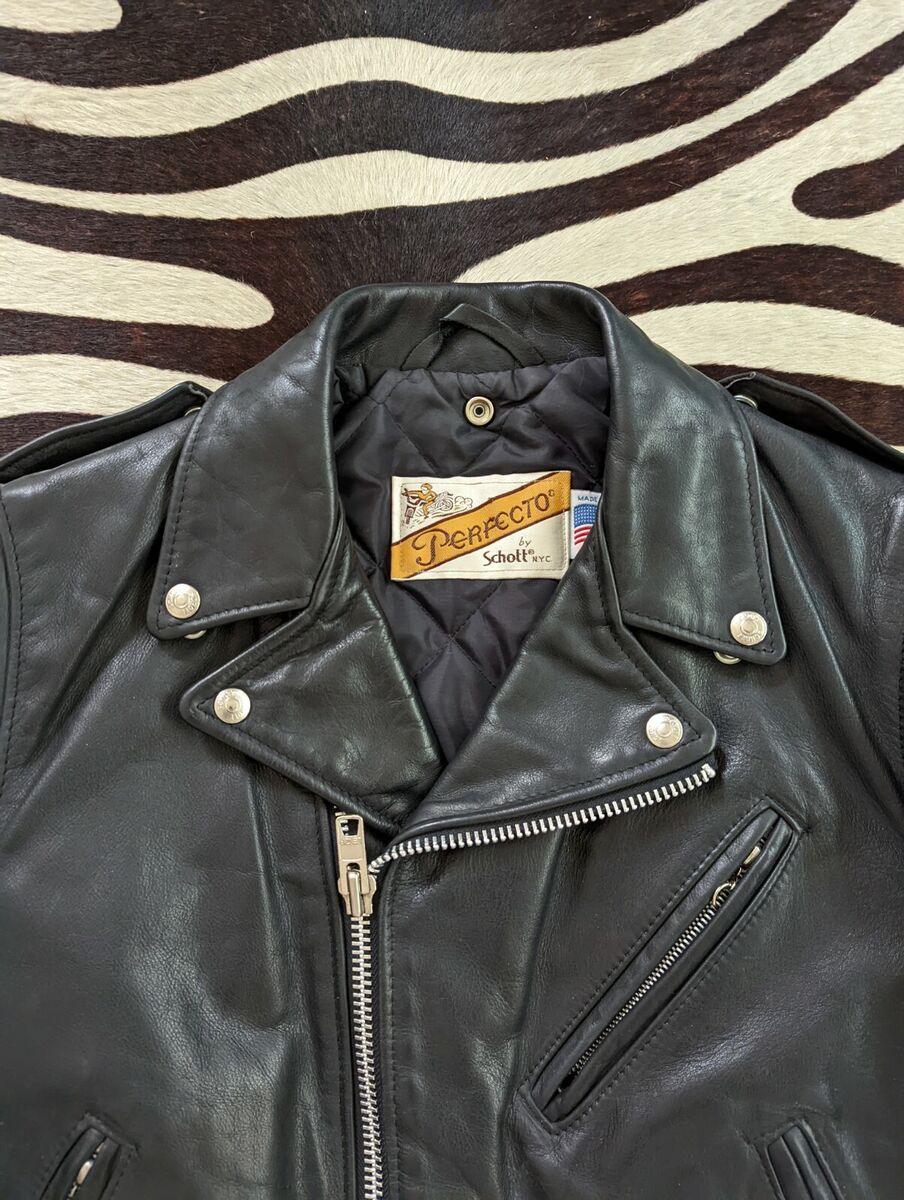 Schott NYC Perfecto Leather Moto Biker Jacket Great Schott NYC Perfecto Leather Moto Biker Jacket Great