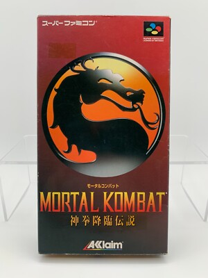 MORTAL KOMBAT Super Famicom Japan SNES With Box & Manual US Seller SFC0738
