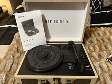 Victrola VSC-400SB The Journey Bluetooth Suitcase Portable Turntable Tan