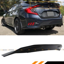For 16-2021 Honda Civic Sedan V4 Glossy Blk Highkick Duckbill Trunk Spoiler Wing