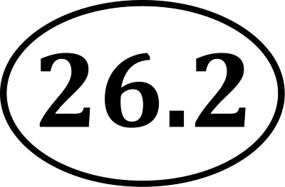 Marathon Decal Sticker 26.2 Runner Running Run Race Jog Finish Car ...