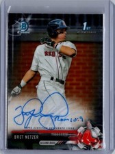 2017 Bowman Draft #CDA-BN Brett Netzer Chrome Draft Pick Autographs