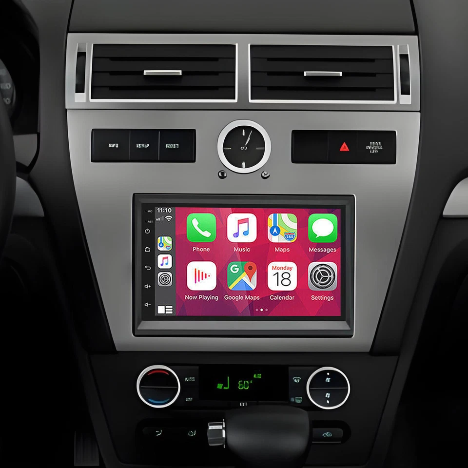 Reproductor GPS radio estéreo para automóvil Apple Carplay Android 13 Mercury Milan 2006-2009 Foto 3 de 4