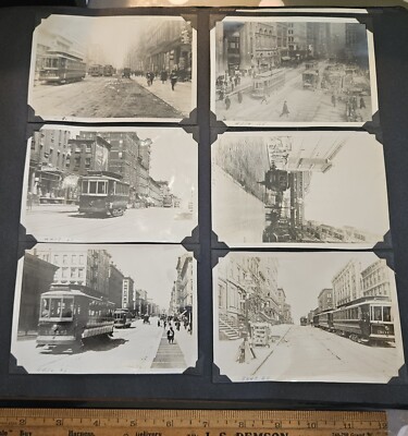 6 1911 New York City NYC Subway LEX & BRDWAY TROLLEY New York City 3x4.5'' Photos