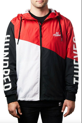 Tri Color Zip Windbreaker Jacket wFast 