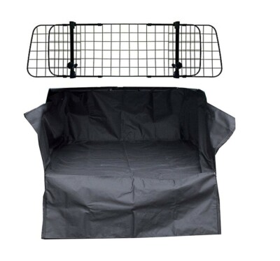 Boot Liner Mat Bumper Protector + Dog Barrier Guard For audi