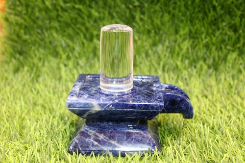 Lingu Shivaling Cristal Natural con Sodalita Jalheri wt-625gms - Imagen 5 de 12