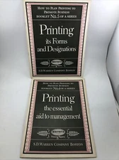 [Lot of 5] S D Warren Paper Booklets on Printing / See description for detail