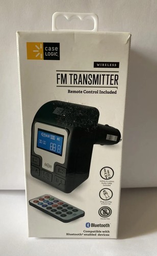 CASE LOGIC Bluetooth sans fil émetteur FM de voiture mains libres avec télécommande - Photo 1 sur 3