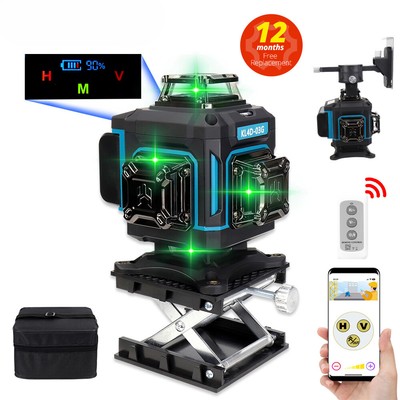16 Lines 4D Laser Level Self Leveling 360 Li-ion Battery Laser Remote Control