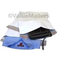 500 12x16 WHITE POLY MAILERS ENVELOPES BAGS 12 x 16