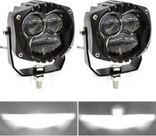 3 Inch LED Pods Spot Driving Off Road Light 8D 70W Far  Wide Black pod lights