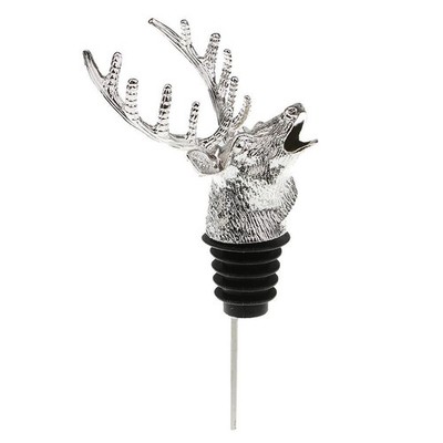 1pc Metal Deer Stag Head Model Red Wine Pourer Bar Tools Wine Bottle