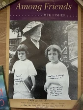 M.F.K. Fisher “Among Friends” 1983 North Point Press Signed Broadside Poster