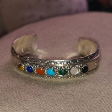 Vintage Southwestern-style sterling silver mu...